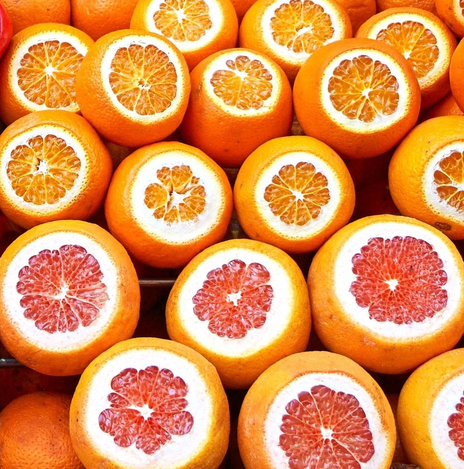 naranjas y pomelos